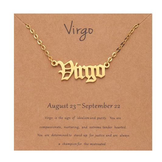 18K Gold Filled Zodiac Necklace