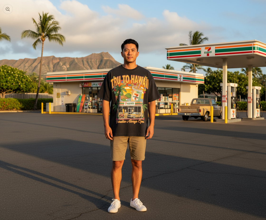 TRU TO HAWAII 7/11 TEE