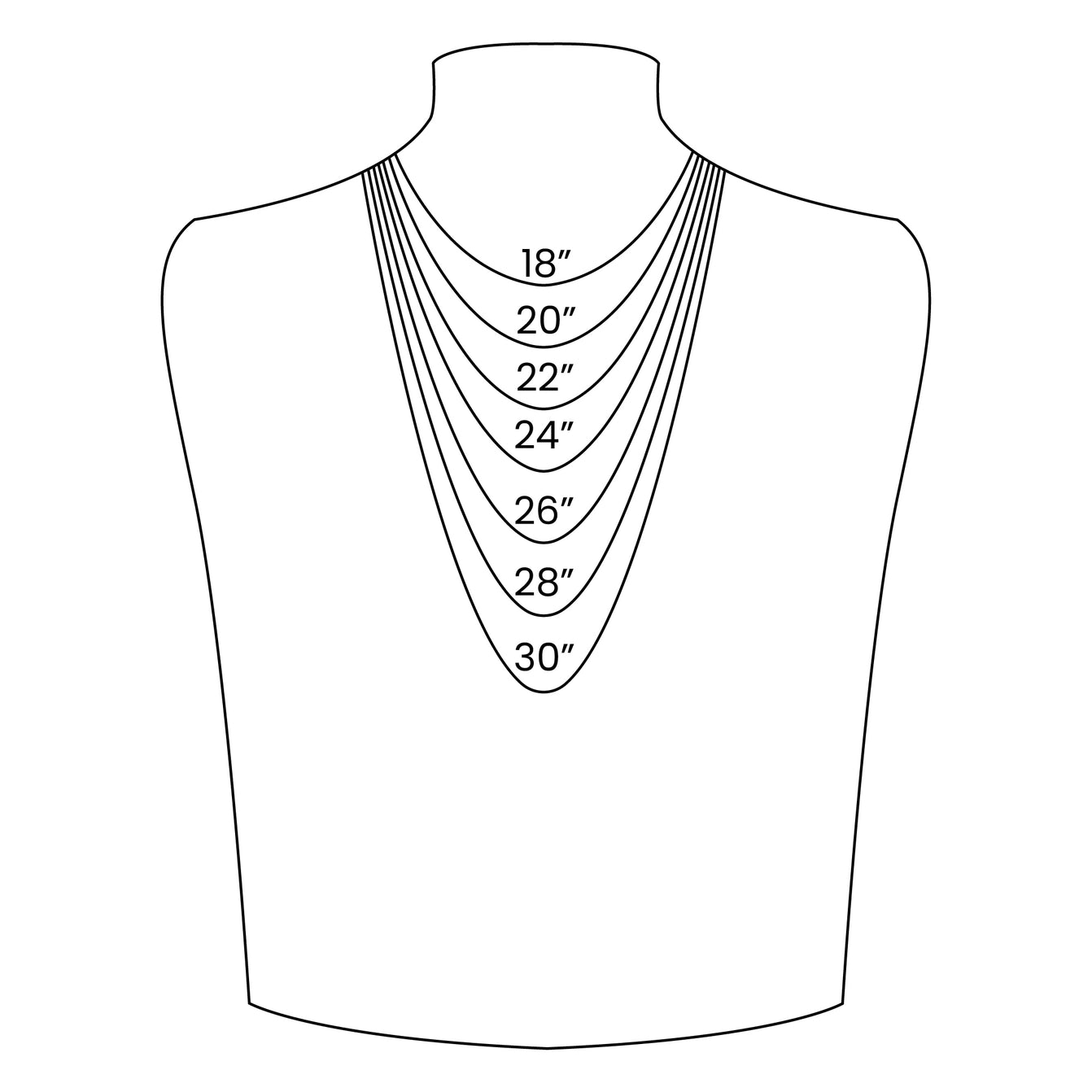 18K Gold Waterproof Rope Chain (Solid)