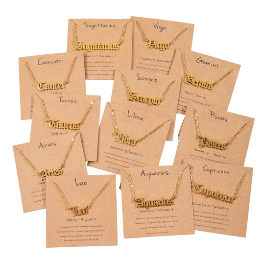 18K Gold Filled Zodiac Necklace