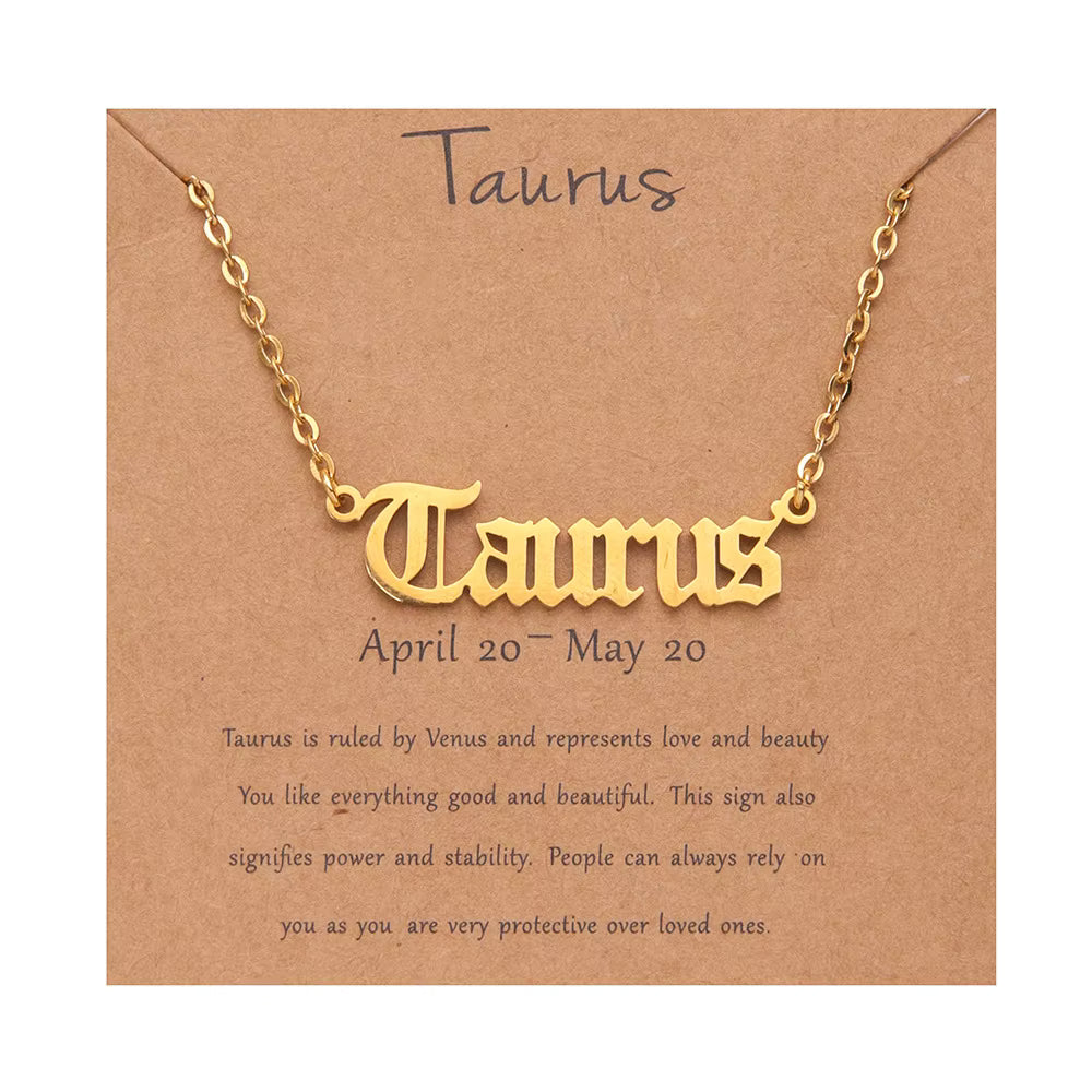 18K Gold Filled Zodiac Necklace