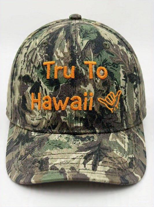 TRU TO HAWAII CAMO HAT (Orange)