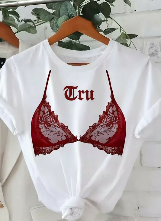 RELAXED BRA TEE (TRU PRINT)