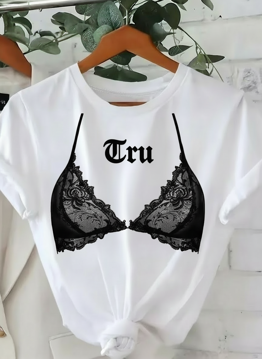 RELAXED BRA TEE (TRU PRINT)